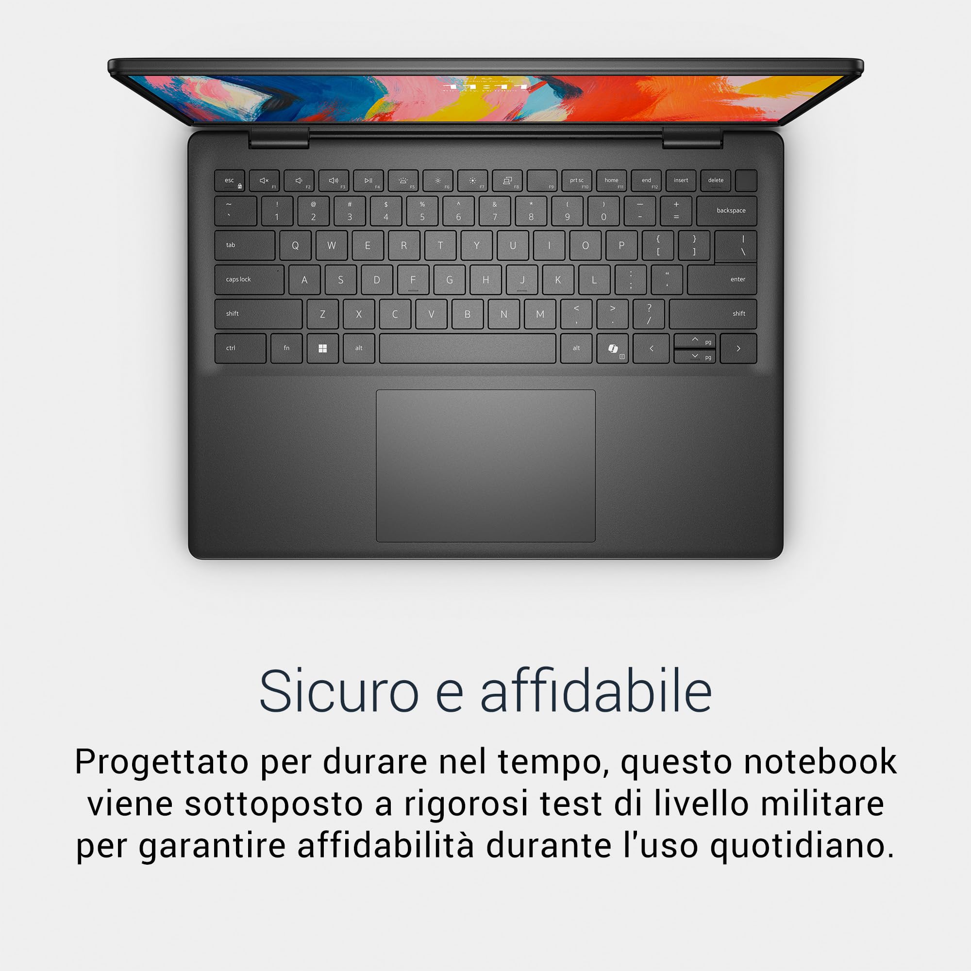 Dell 14 Laptop DC14255 14" 2K (1920x1200) Display, AMD Ryzen 5 220, AMD Radeon Grafica, 16GB DDR5 RAM, 512GB SSD, Windows 11 Home, Tastiera QWERTY IT Retroilluminata, Carbon Black