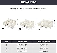 Vista 6 de Bedsure ComfyFleece™ Cute Cat Couch for Pets - As Seen on TV on Good Day New York, Small Medium Dog Bed, Supportive Couch Bed for Small Dogs, 30