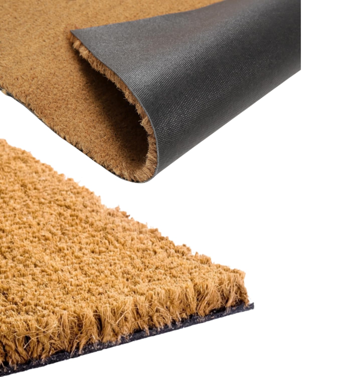 SERDECO DECORACION |Felpudo de Coco Natural Altura 16 mm. Antideslizante, Muy Resistente y Ecológico. Ideal para Casas, Oficinas, Hoteles o Cualquier Tipo de tránsito. (40 x 70 cm | 16 mm)