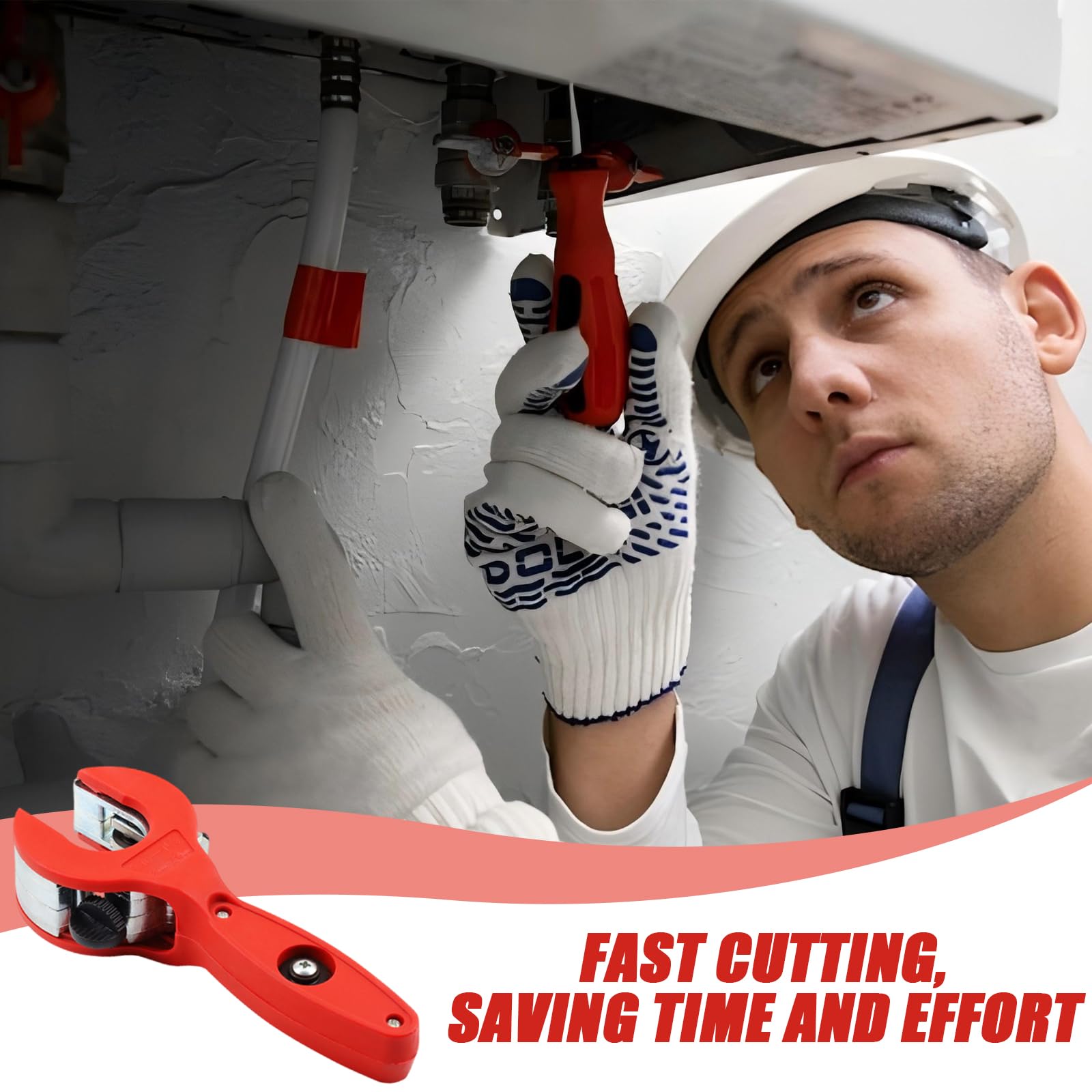 Outil Plomberie Cuivre Inox Coupe-Tube à Cliquet - Pour Tubes Cuivre, Acier, Aluminium 8-29mm - Mécanisme Pratique Espaces Restreints Coupe-tube Cuivre Acier