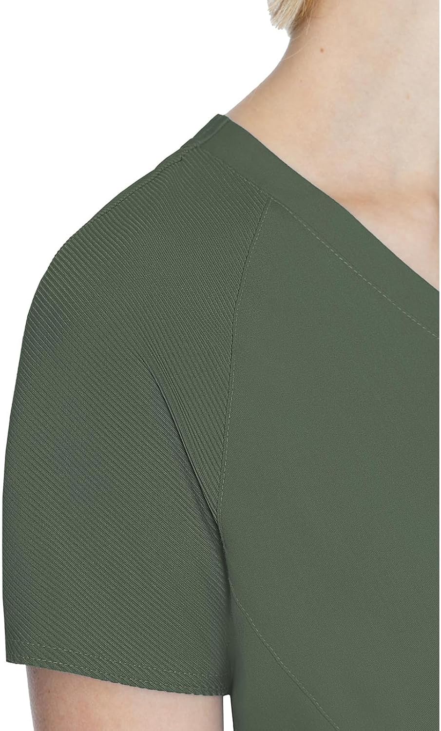 Med Couture Women's Scrub Top, Raglan Sleeves for Modern Fit, 6 Pockets 2-Way Stretch, Durable & Breathable Fabric - MC7425 - Image 2