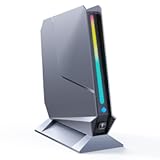 T1-Pro Mini Gaming PC Core i9-13900HK&sol;RTX4060 8G GDDR6&comma; Gaming Computer 32GB RAM DDR5&comma; 1TB PCIe4&period;0 SSD&comma; Adjustable RGB Light&comma; WiFi6E&sol;BT5&period;3&sol;2&period;5G LAN 4K&commat;60Hz Win11 Pro High-Performance Desktop PC