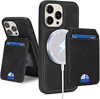 Vista 320 de Havaya Funda para iPhone 13 Pro Max y iPhone 12 Pro Max, cartera compatible con magsaf 2 en 1, desmontable magnética con tarjetero y ranura trasera