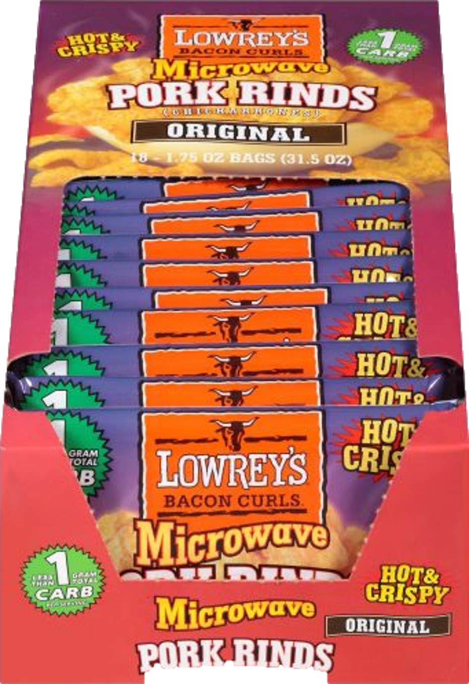 Lowrey's Original Bacon Curls, 1.75-Ounce 36 count (Original)