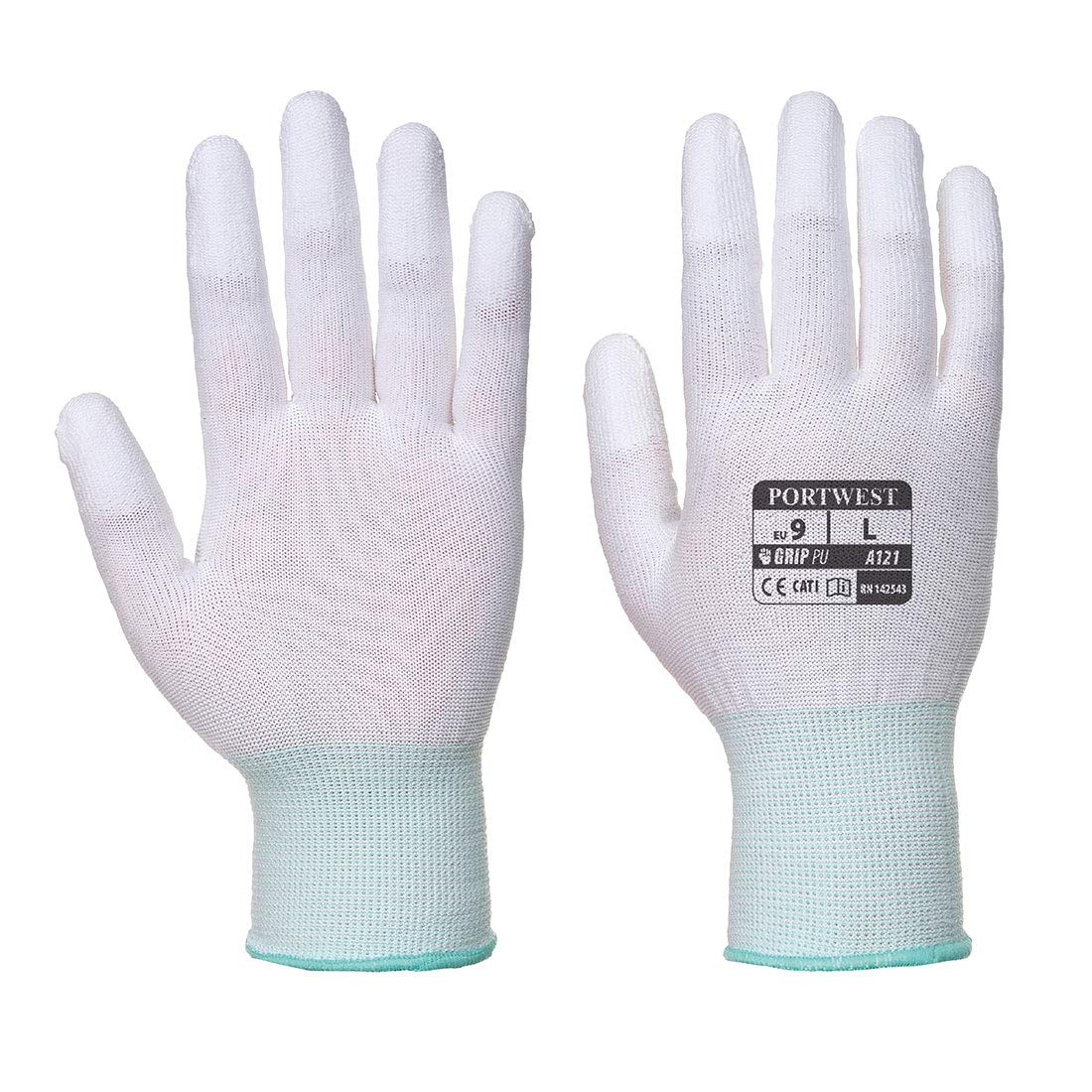 Portwest PU Fingertip Gloves White XS