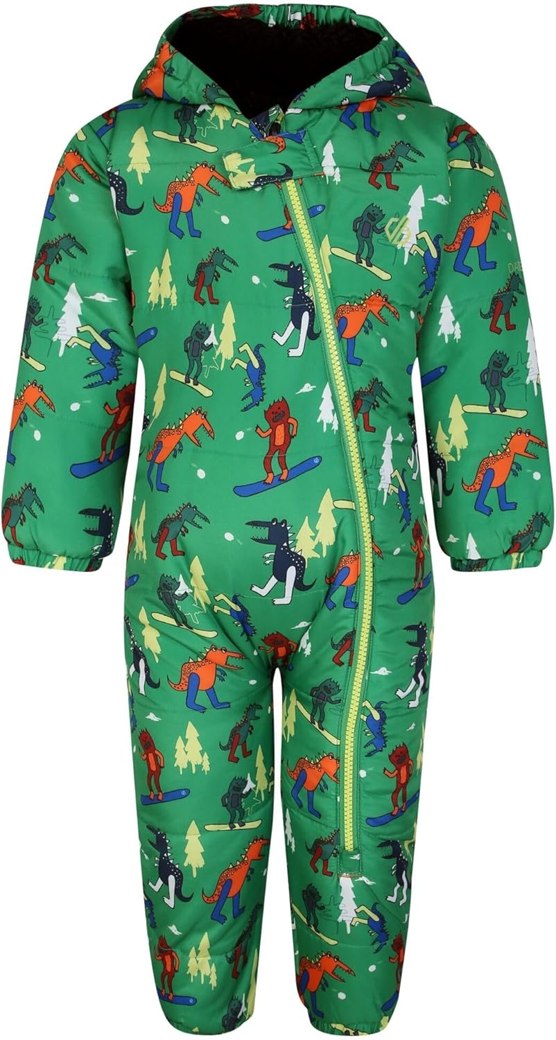 Dare 2b Baby Bambino II Dinosaur Waterproof Snowsuit (6-12 Months) (Trek Green)
