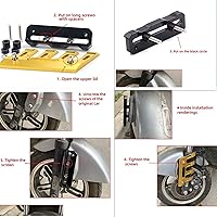 Vista 5 de SCUUBE Protector de horquilla frontal para Yamaha XJ6 XJ6N XJ6S Diversion motocicleta caída lateral protector protector de guardabarros delantero