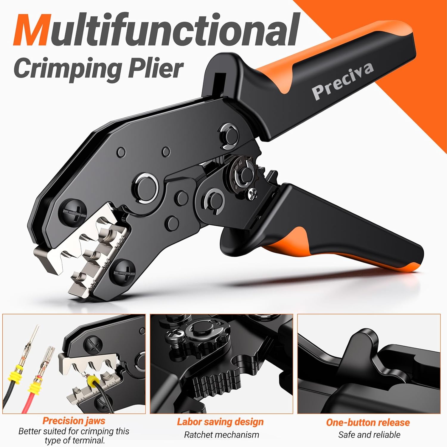 880Pcs 41 Sets Waterproof Automotive Electrical Connectors Electrical Wire Connectors Plug Kit 1/2/3/4/5/6 Pin Waterproof Connectors with Ratchet Crimping Tool for Car Truck Motorcycle Boat Marine