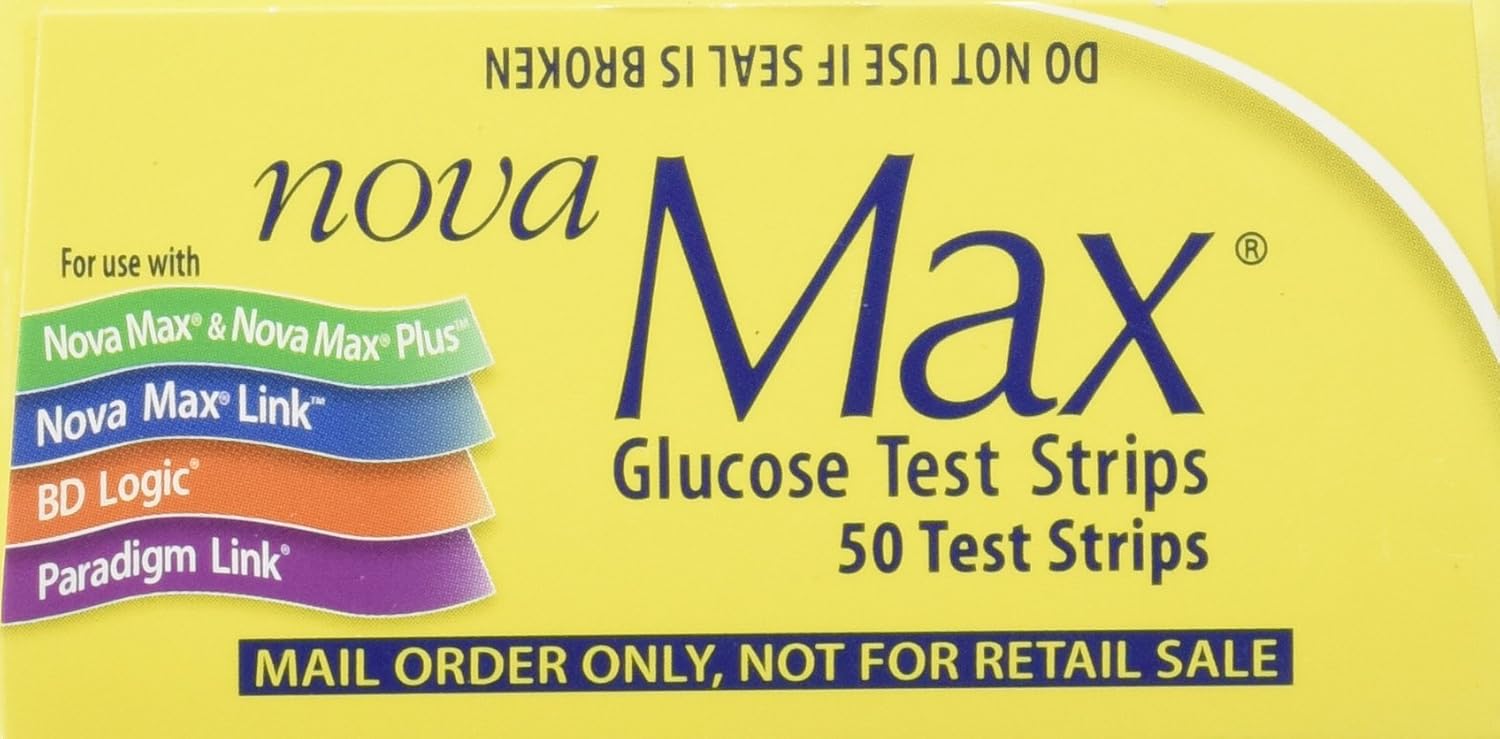Nova Max Glucose Test Strips - 50 ct.