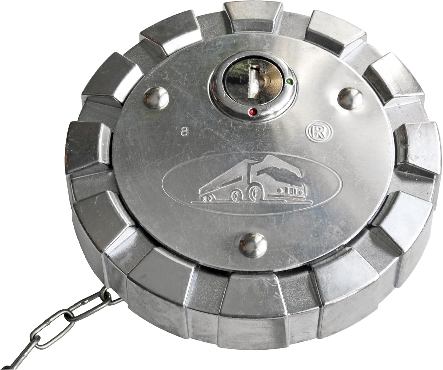 3 1/2” Nominal 8 TPI Locking Aluminum Diesel Fuel Cap