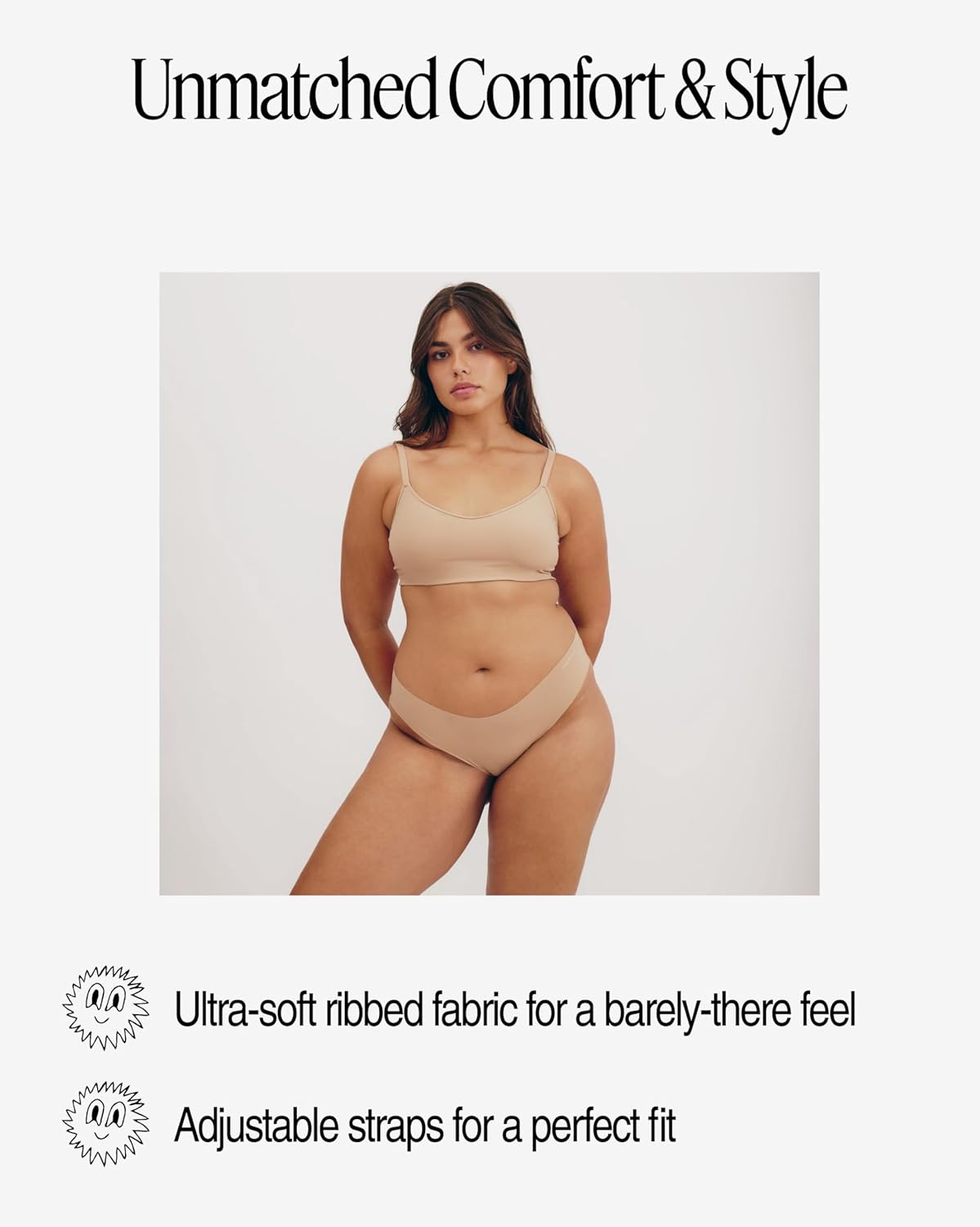 Organic Basics Women's Naked Ribbed V-Neck Bralette - Image 4