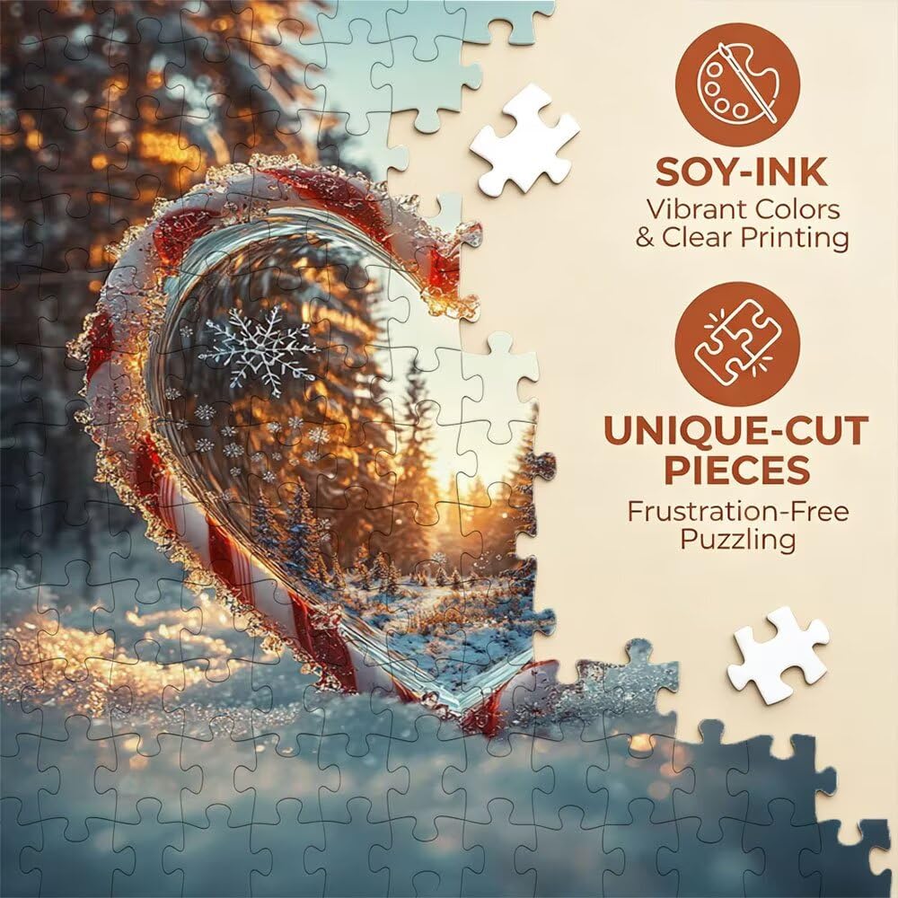 Puzzle 2000 Pezzi, Amore Fiocchi Di Neve 3D Puzzle per Adulti Impegnativo, Educa Puzzles Artistico, Divertente E Stimolante Puzzles Decorativo per La Famiglia, Regalo e Decorazione Pareti DX0YL6-17