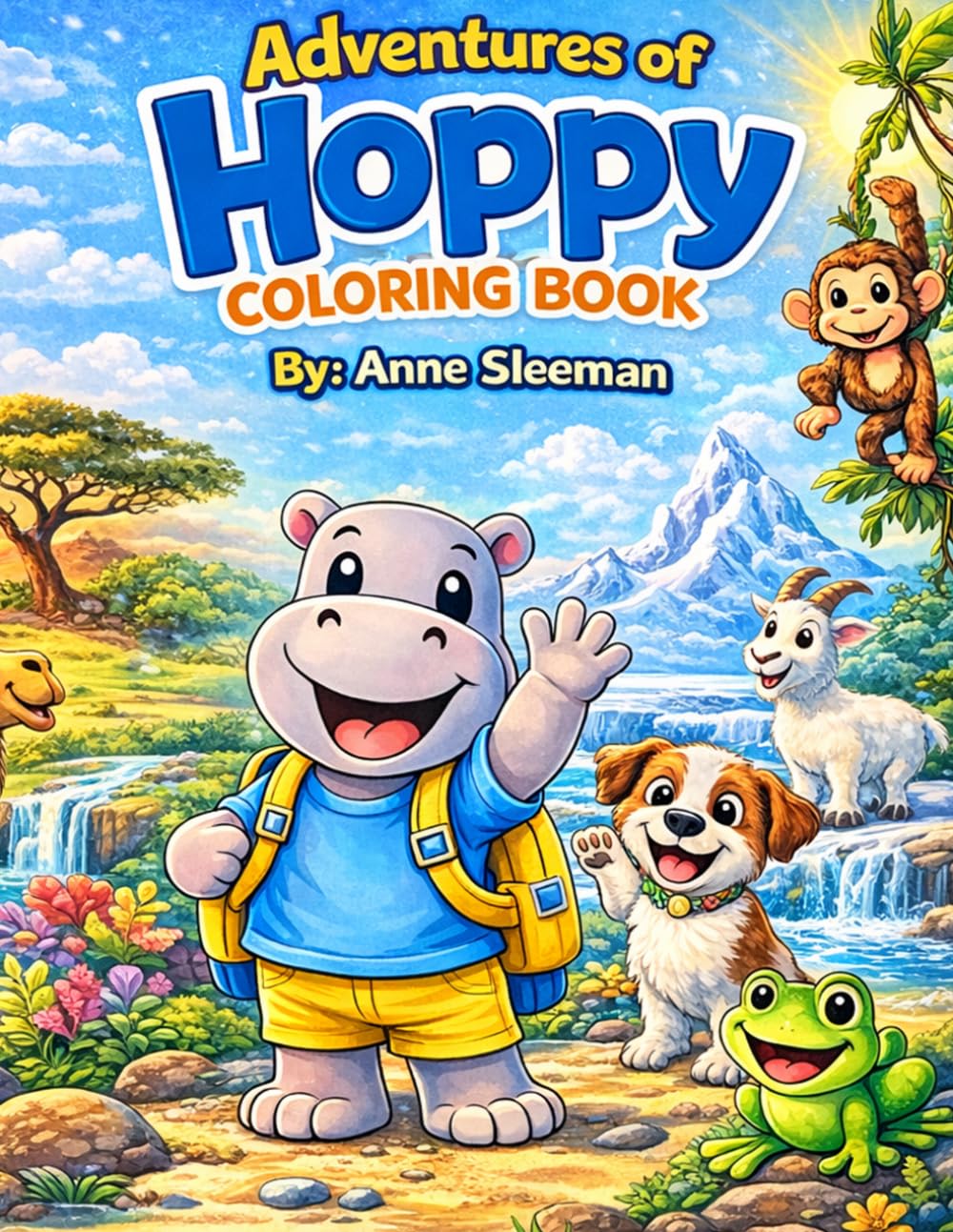Adventures of Hoppy and Friends: A Fun Around-the-World Animal Coloring Adventure for Kids Ages 3–8