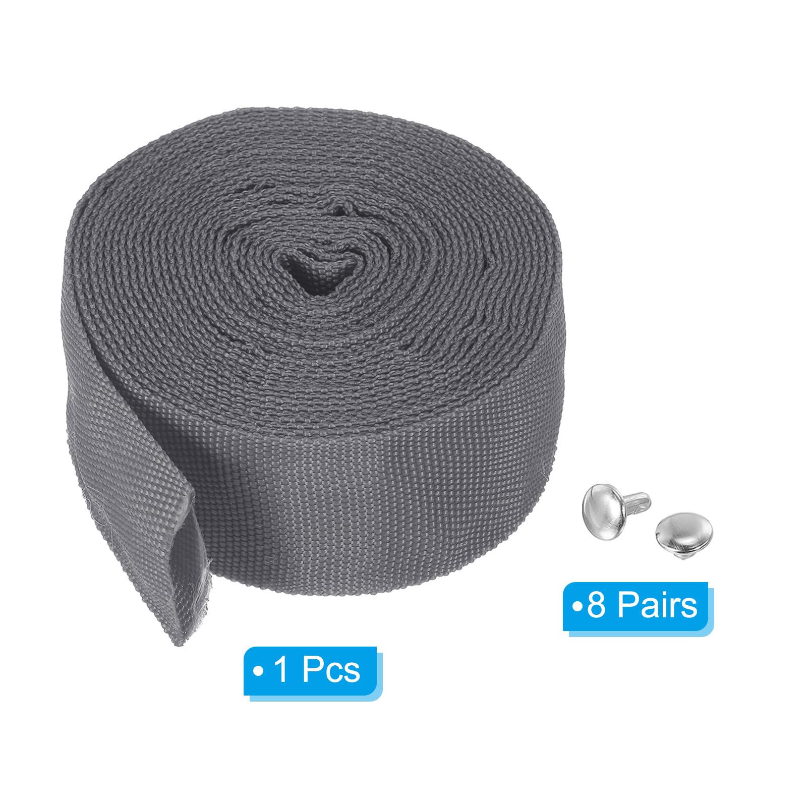 PATIKIL 1.8" 13FT Protective Hose Sleeve with Snap Fastener - Image 3