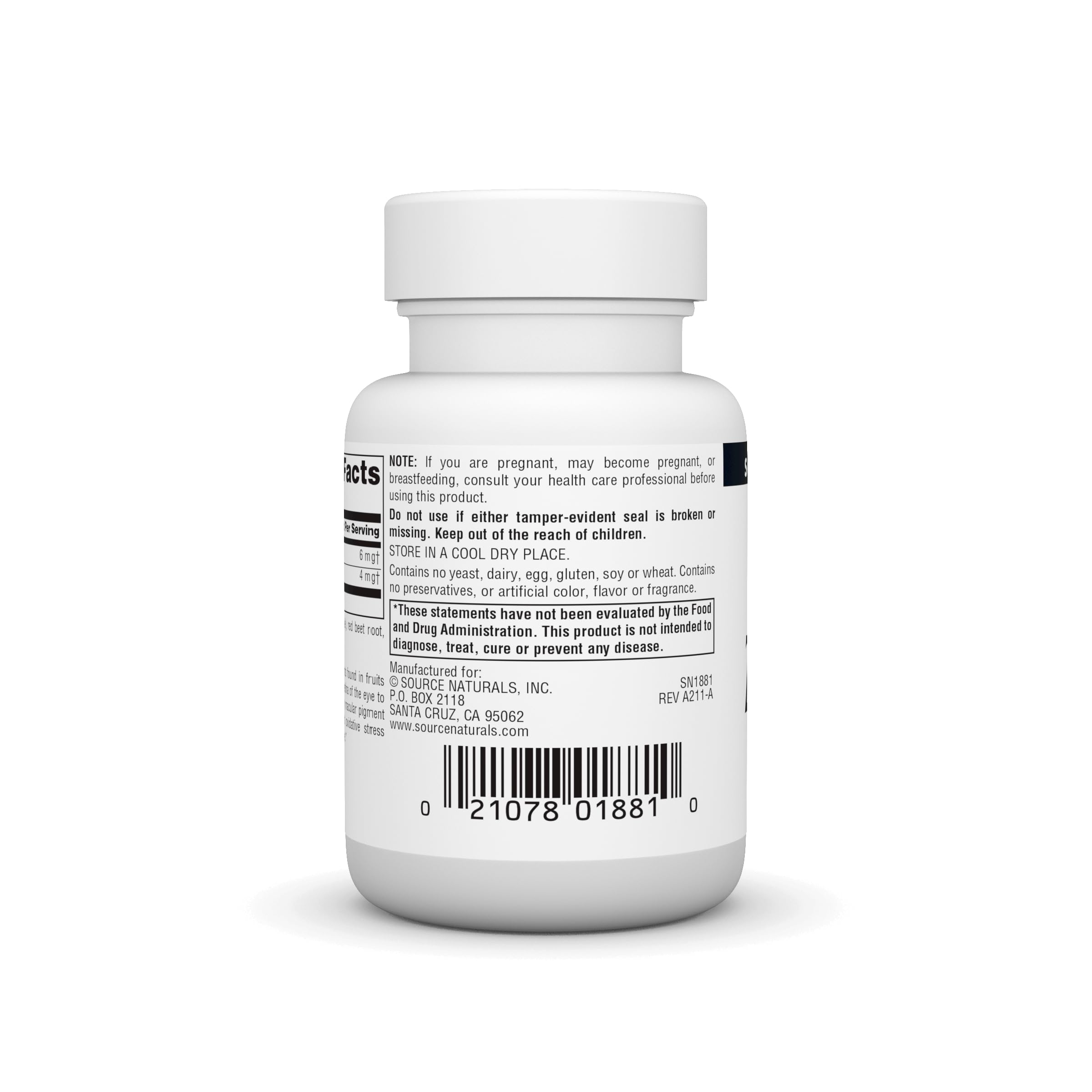 Source Naturals Zeaxanthin with Lutein, 10 mg - 30 Capsules — Amazon image 3