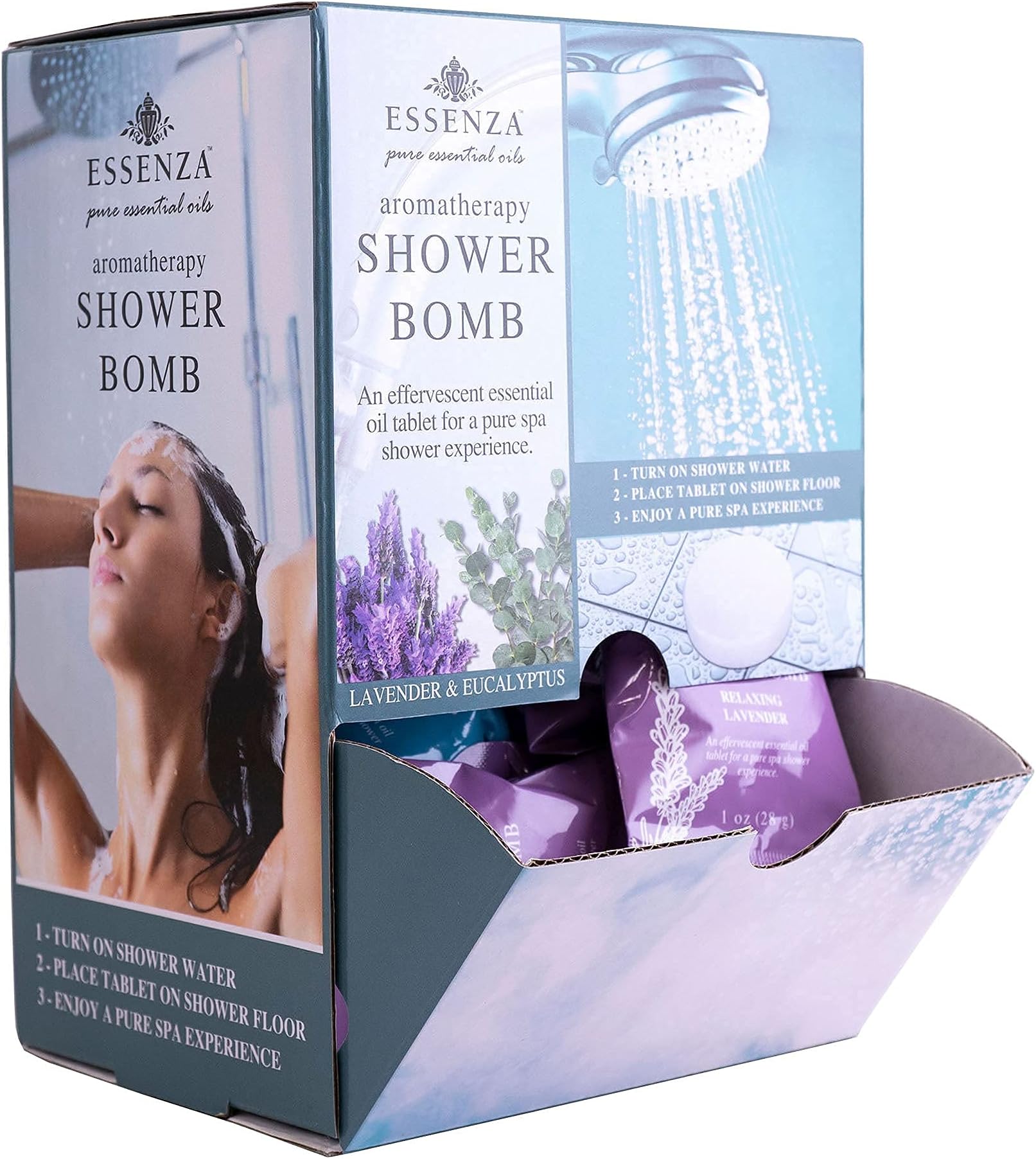 Essenza Shower Bombs 14pc Bin Revitalizing Eucalyptus