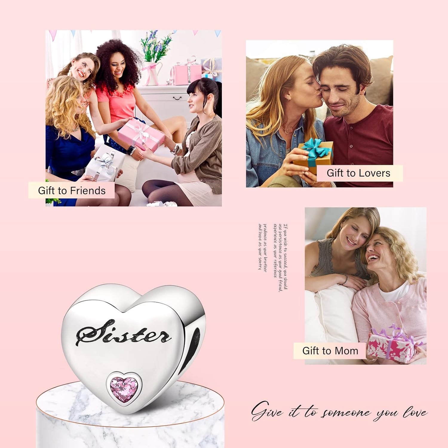 S925 Charms for Pandora Bracelets and Necklaces, Gifts for Women on Birthday, Aniversary, Christmas, Mothers Day, Valentine's Day, Charm for Couples, Family, Friend, Girlfriend, Mom, Sister - Image 6