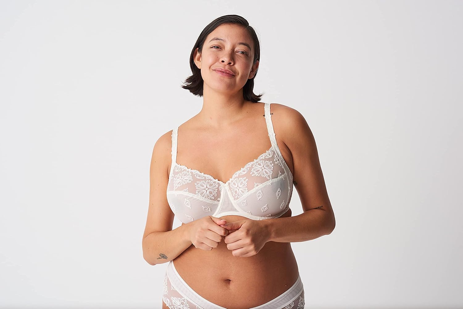 Chantelle Champs Elysees Underwire Full Coverage Unlined Bra (2601) 40E/Ivory