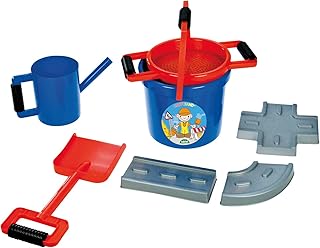 Lena 5442 - Sandset Straßenbau 7-teilig, blau / orange