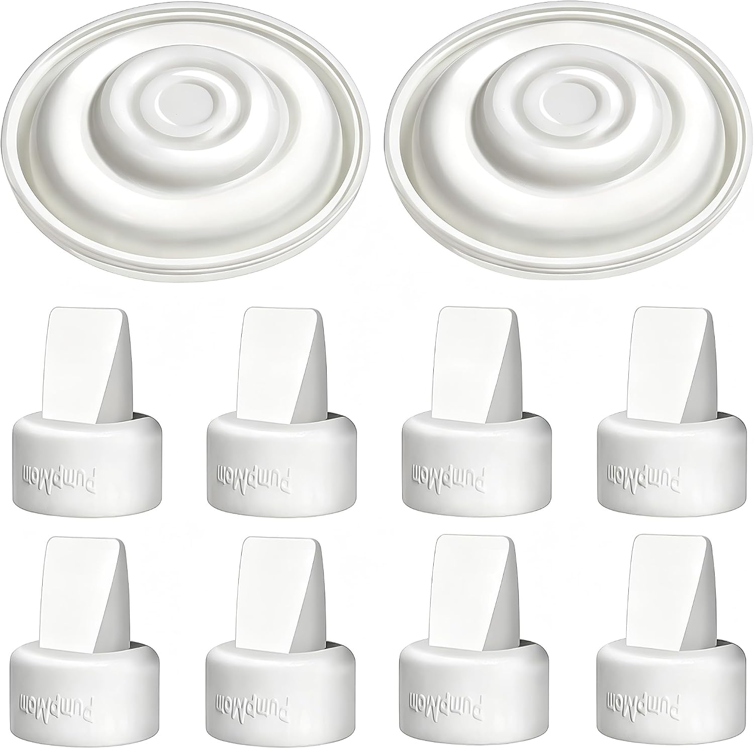 PumpMom-us Silicone Duckbill Valves and Membranes for Spectra Breast Pumps