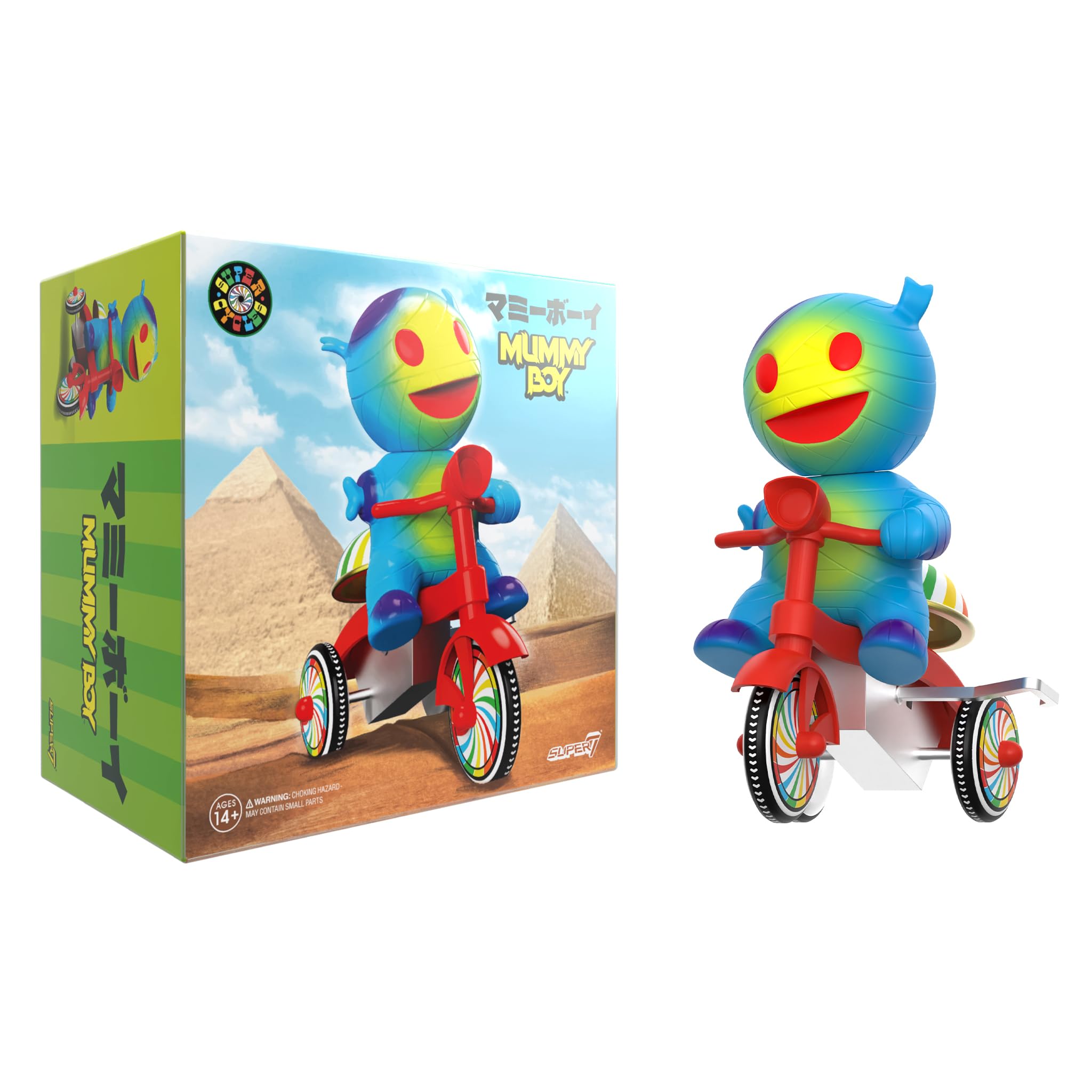 Amazon.com: Super7 Super Cycles Mummy Boy with Wind-Up Red Trike