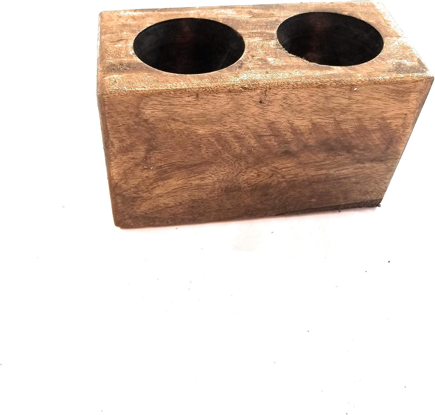 Rustic Farmhouse Wooden Candle Holder- Sugar Mold Candle Holder- Succulent Planter (2 Hole)
