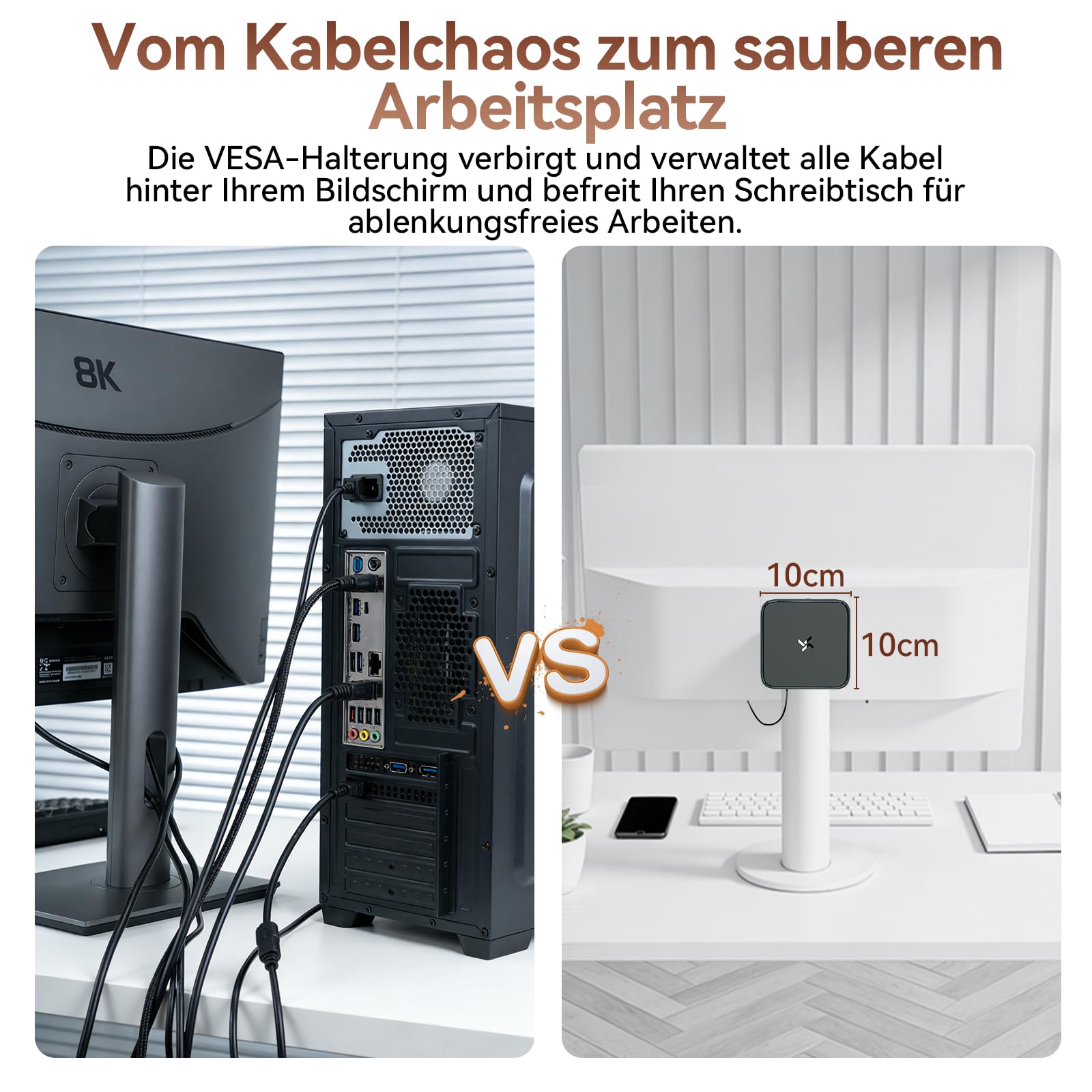 Huidun H80 Mini PC АMD Ryzen 5 (Besser als 4300U/i3-10110U), W11-Pro 16GB RAM 512GB SSD, 4K@60Hz UHD Mini Computer mit WiFi/Bluetooth/USB3.2/Gigabit Ethernet für Büro, Schule,3 Jahre Garantie