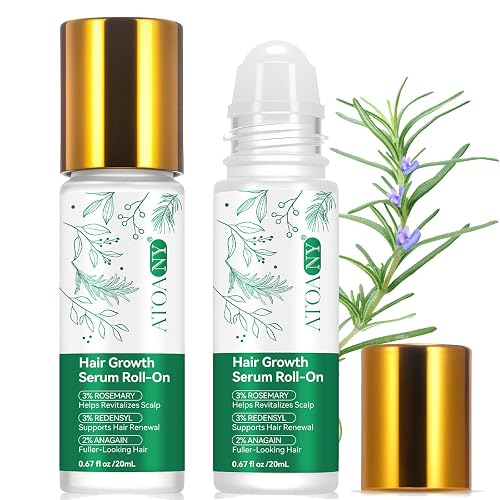 Haarwuchs Serum zum Roll-On – 2PCS Kopfhautserum, Rosmarin-Haaröl mit Rosmarin,