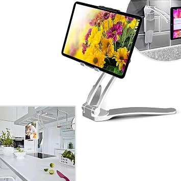 Ta nabilir Tablet 3-13 in  Al minyum Tutucu Stand Montaj , IPAD AIR/MINI/IPAD PRO 12.9, MS SURFACE BOOK 2 13,5 in  Masa, Ofis, Mutfak, Ma aza K k , Duvar Montaj , Tuvalet vb. G m  ile Uyumlu