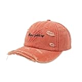 CORIRESHA Unisex Never Give Up Baseball Cap Adjustable Distressed Embroidered Dad Hat