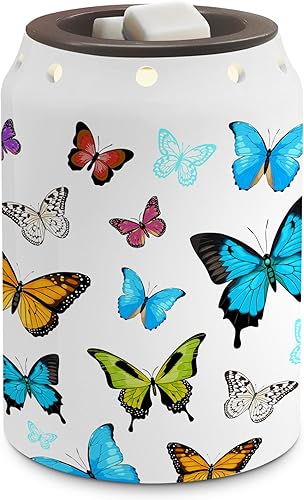 Calentador de cera de primavera de mariposa, decoraciones de mariposa de granja, regalos de inauguración de la casa para mujeres, decoración de