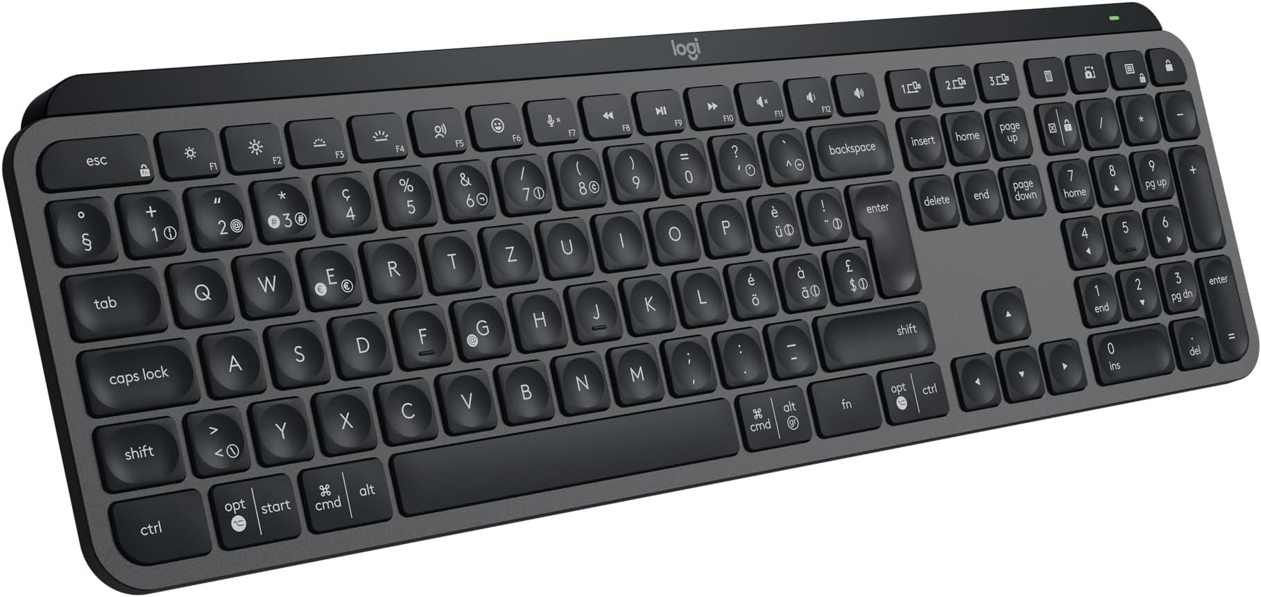 MX Keys S PLUS Wireless Keyboard with Palm Rest