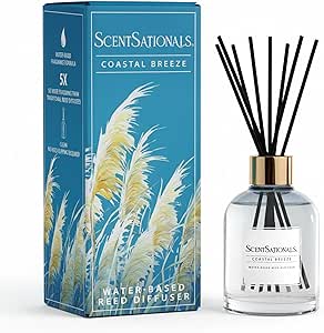 Amazon.com: ScentSationals Water-Based Reed Diffuser - Coastal Breeze ...