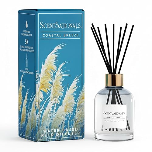 ScentSationals Water-Based Reed Diffuser - Coastal Breeze - 5 FL