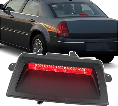 LED 3rd Third Brake Light for Chrysler 300/300C 2005 2006 2007 | Rear Center tail light High Mount Stop Light Assembly | OEM Part# 04805845AB Direct Fit Plug & Play Installation