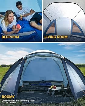KingCamp ドーム型テント 2-4人用　新品未使用 image_2_cd1ae007-9a62-490b-