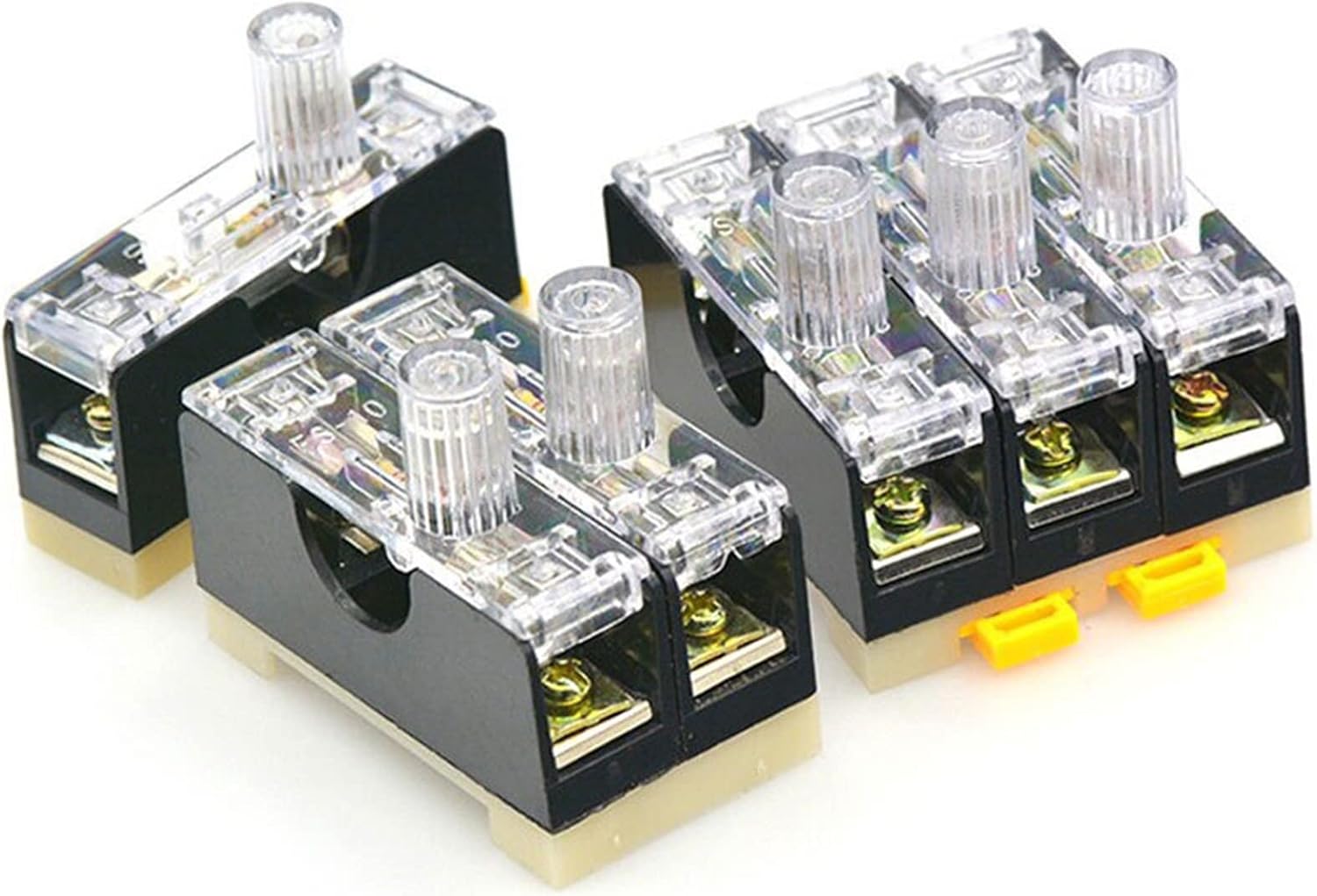 1Pcs 6X30mm Glass Fuse Holder FS-101 FS-102 FS-103 Din Rail Mount Single Pole 6 * 30 Fuse Casing 220V(Fs-102)