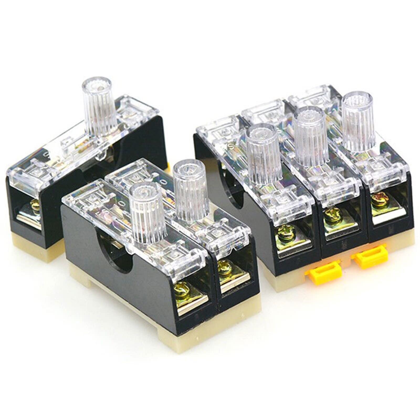 1 Uds 6X30mm portafusibles de Vidrio FS-101 FS-102 FS-103 Montaje en Carril DIN un Solo Polo 6 * 30 Carcasa de Fusible 220V(Color:Fs-103)