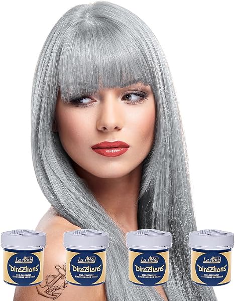 4 X La Riche Directions Semi-Permanent Hair Color 88ml Tubs - Violet - 4