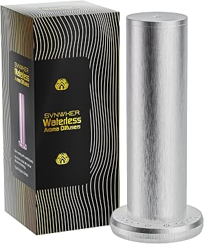Waterless Essential Oil Diffuser,Aromatherapy Diffusers,Scent Diffusers for Home,Large Room, Hotel Scent Diffuser, 1000sq.ft, Aroma Diffusers Silver