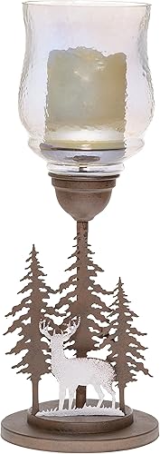 Vela sin llama de ciervosilueta