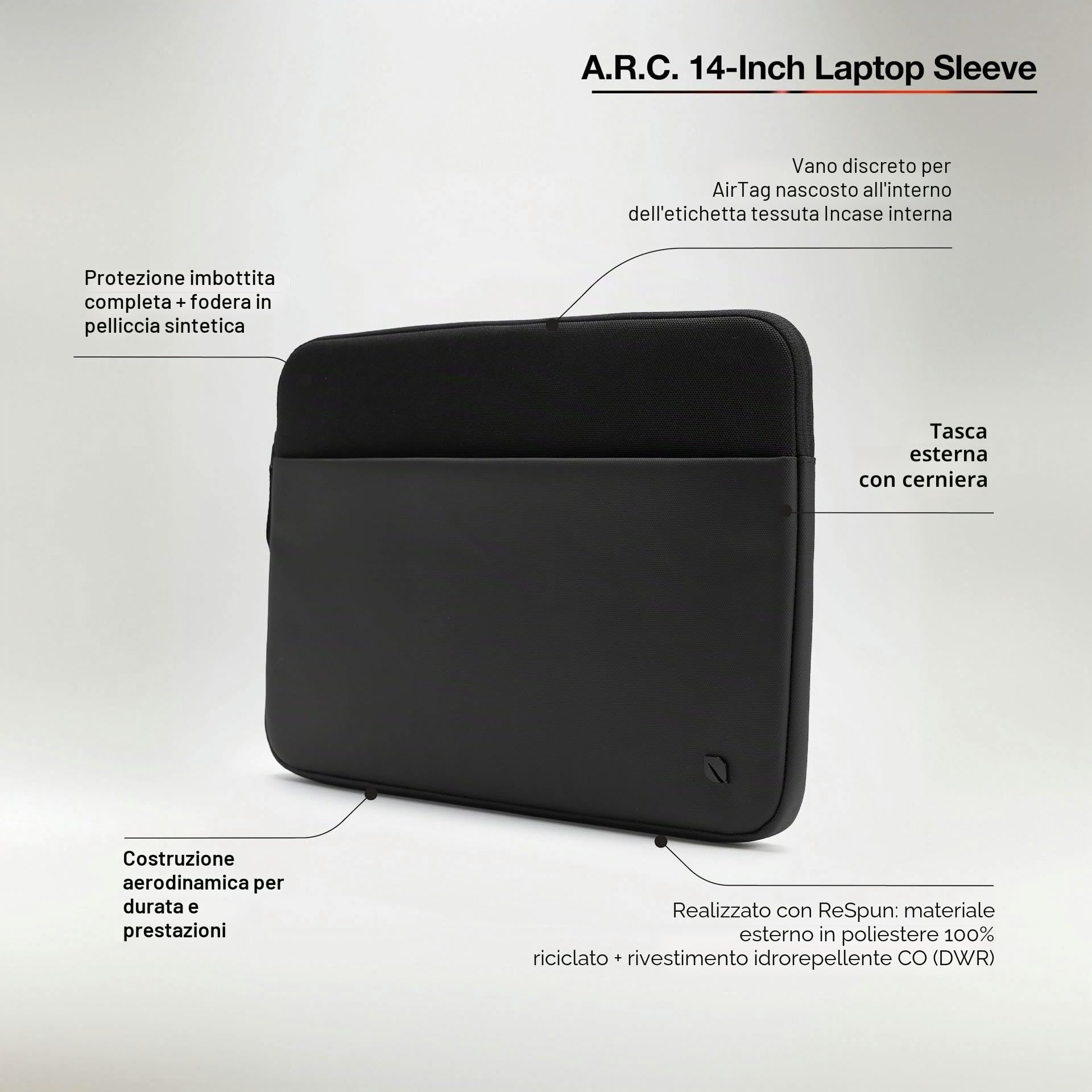 Valigetta per Portatile Incase INCO400717-BLK Nero 14"