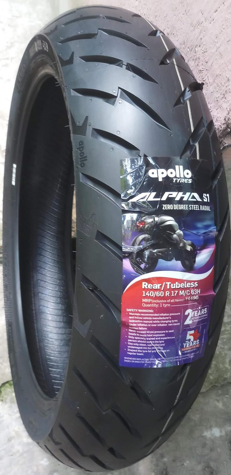 SCOOTER BIKE MOTORCYCLE TYRE 140/60R17 ALPHA S1 63H TL-image-13