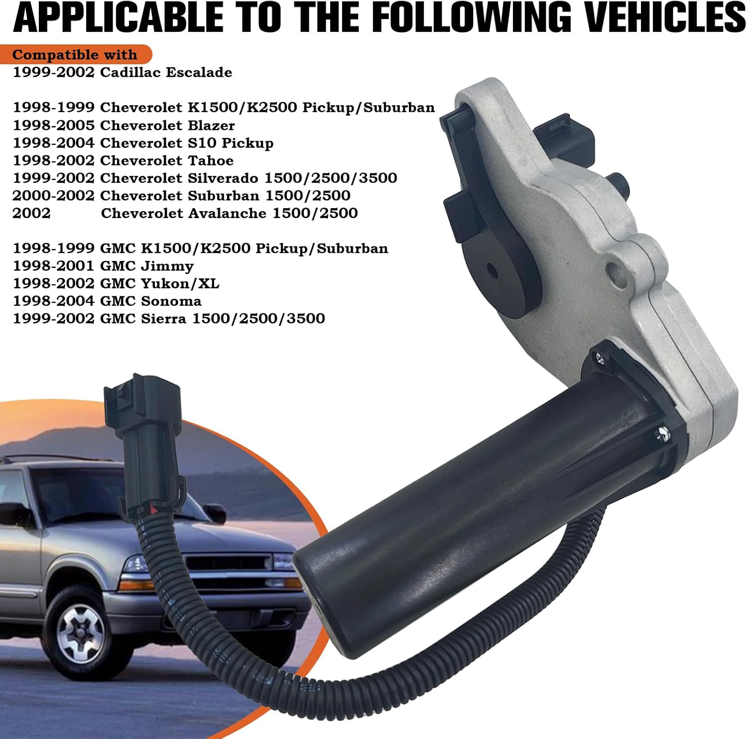 SHOWSEN 600-901 4WD Transfer Case Shift Motor Compatible with 1999-2002 Cadillac,1998-2005 Chevy and GMC Vehicle-S10 Pickup, Yukon,Avalanche Replaces# 12474401