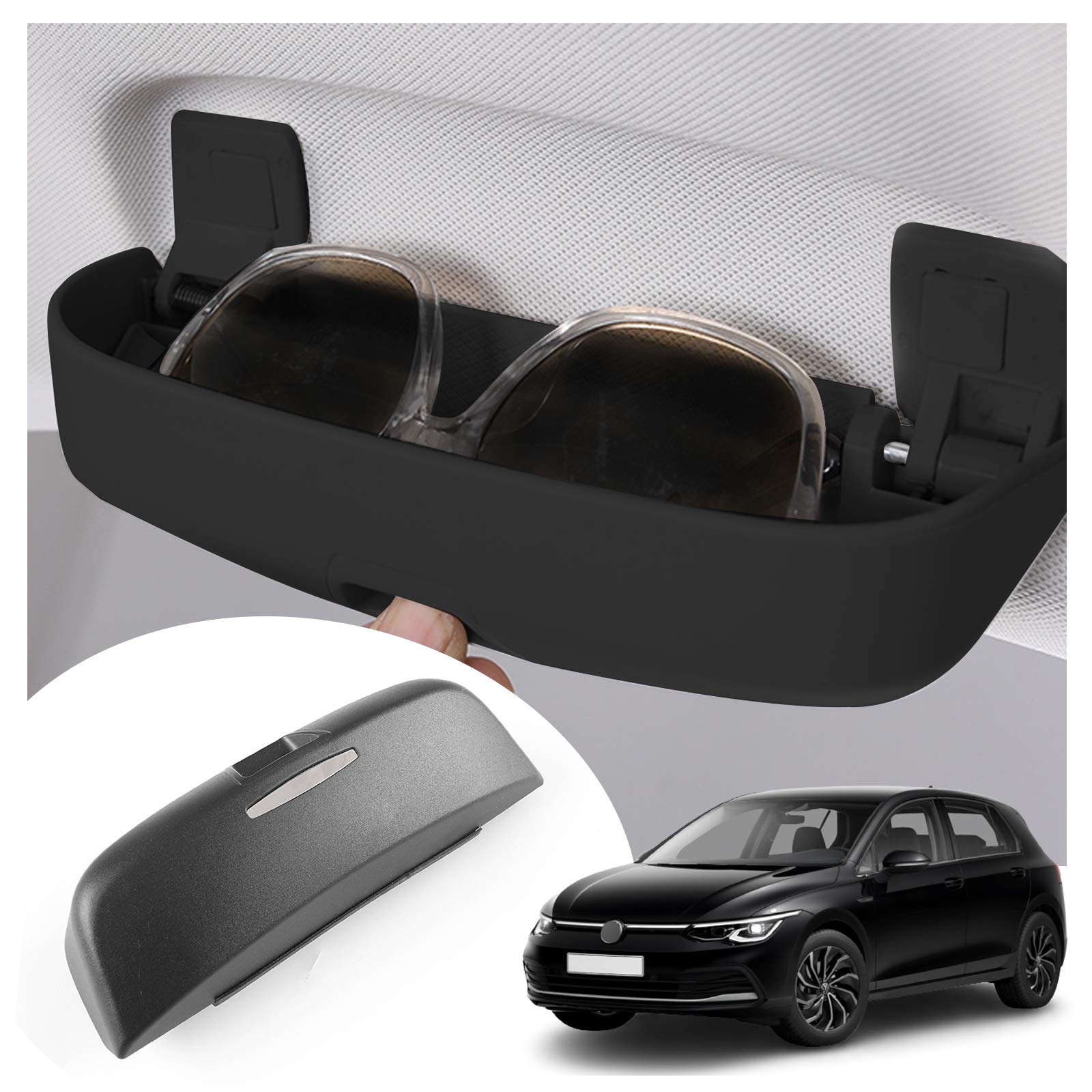 YEE PIN Brillenetui Für VW Golf 8 MK8 GTI - Sonnenblenden Organizer Mit Stauraum
