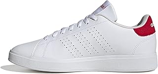 حذاء ادفانتج بيس للرجال من اديداس، لون فوت وير وايت/ فوت وير وايت/ بيتر سكارليت، 46 2/3 EU