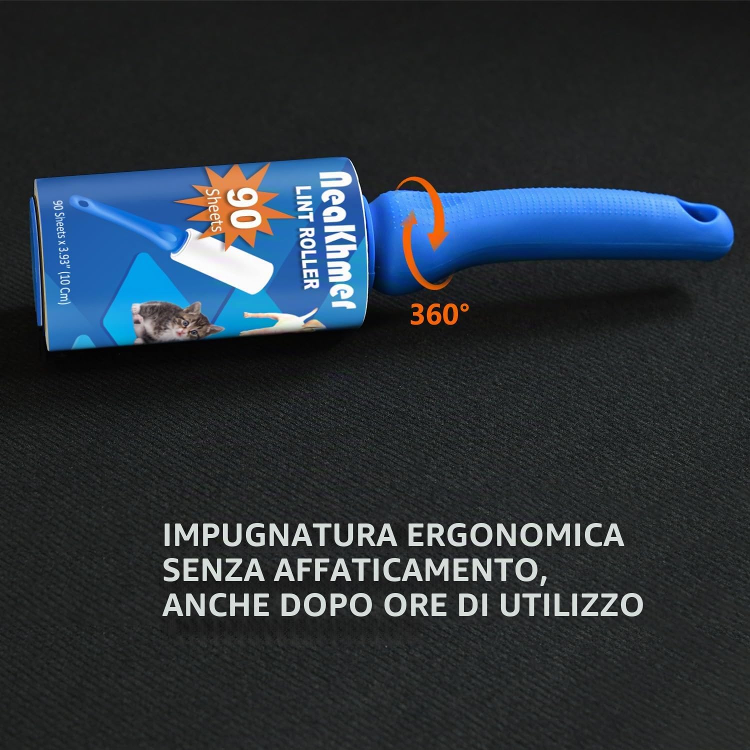 Rotolo di lanugine per peli di animali – Confezione da 5 pezzi da 450 fogli – Easy Peel – Rotoli di lanugine per vestiti e mobili