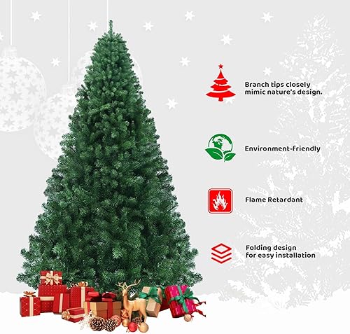 Miniatura 2 de Árbol de Navidad artificial de 6 pies, material de PVC de imitación de abeto, decoración de fiesta de Navidad, montaje rápido, adecuado para