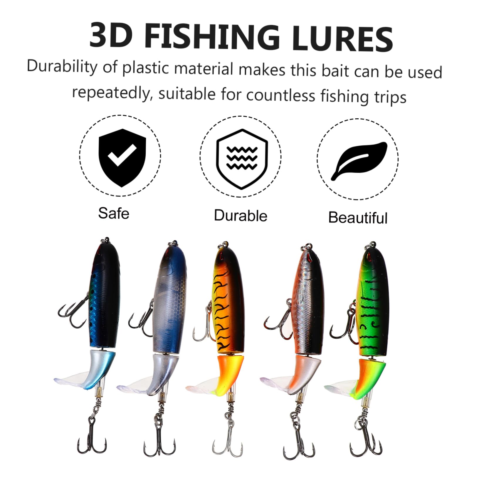 BESTonZON Appât Artificiel Haut Attaquer Poisson Eau Douce Gripper Catch Appeaux Fisherman Nagé Leurres De Pêche en Plastique Articles De Pêche Accessoire De Pêche