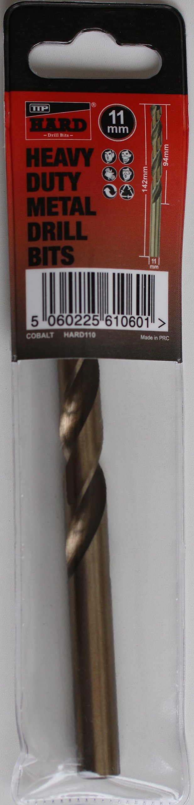 TTP HARD drillsBit 11mm 1 X Metric Drill Bit Cobalt for Drilling Harder Metals Stainless Chrome Aluminum Cast Iron